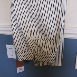 NWT $69 MSRP LANE BRYANT THE ALLIE  WHITE STRIPED CROP CAPRI PANTS SIZE 20